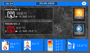 Monitorabbild Displayansicht unserer Monitore